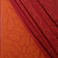 Babytragetuch Ellipsen rubin-mandarine