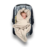 Hoppediz Fleece-Decke 80x80 creme