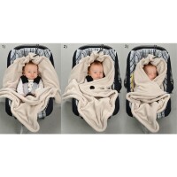 Hoppediz Fleece-Decke 80x80 creme