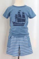 T-Shirt Piratenschiff skymelange
