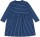 Kleid geringelt ultramarin  - 98/104