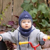 Wollfleece M&uuml;tze Mini marine - 38