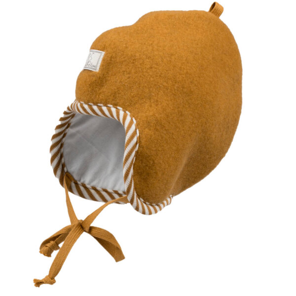Wollfleece Mütze Mini caramel - 40