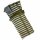 Stulpen Wolle/Seide geringelt green-natur - 2