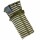Stulpen Wolle/Seide geringelt green-natur - 1