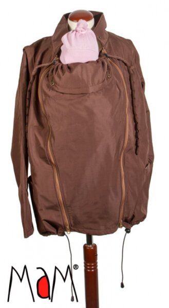 MaM Babyidea Tragejacke Two-Way deluxe Nut Brown