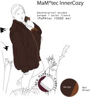 MaM Babyidea Tragejacke Two-Way deluxe Nut Brown