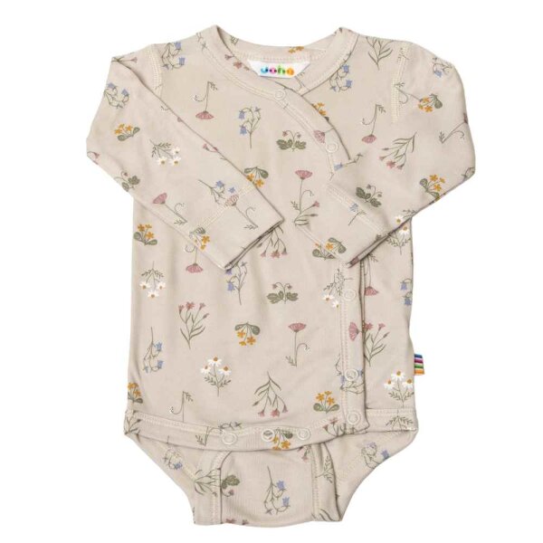 Wickelbody Bambus Blumen bunt - 50