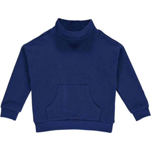 Sweatshirt m. Kängurutasche deep blue - 110
