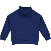 Sweatshirt m. K&auml;ngurutasche deep blue - 116