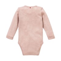 Body langarm Wolle/Seide rosa  - 62/68