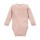 Body langarm Wolle/Seide rosa  - 62/68