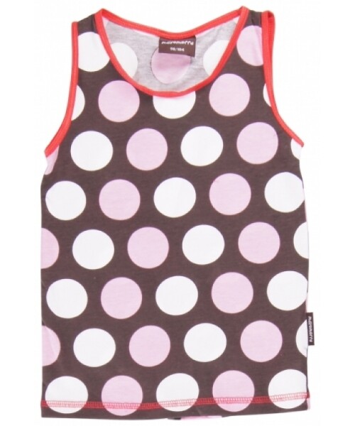 Unterhemd Polkadot braun
