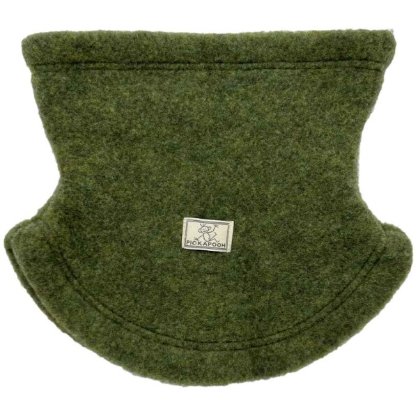 Schlupfschal Wollfleece moos - 2