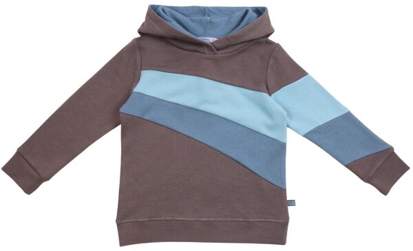 Hoodie Colorblock dark stone-jeans - 146/152
