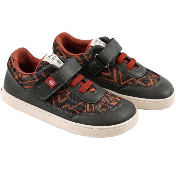 Rock Sneaker vegan grey orange - 28