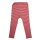 Leggings Wolle/Seide Ringel rot - 128
