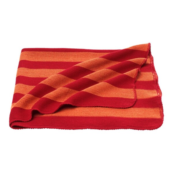 Wickeldecke 80x90cm Wolle burgund/cayenne