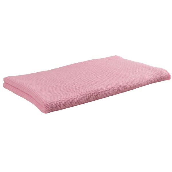 Wickeldecke 80x95cm Wolle rosa