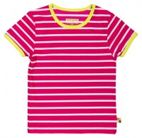Badeshirt Ringel raspberry UV50+