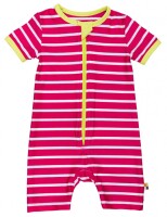 Badeoverall Ringel raspberry UV50+