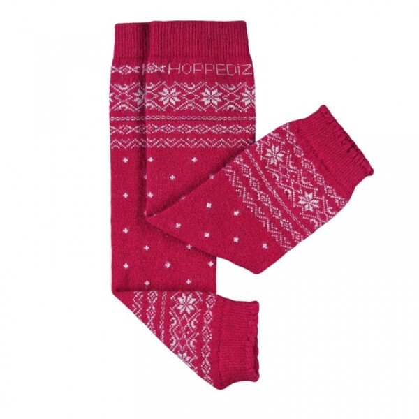 Baby-Stulpen Merino Norweger rot