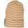 Schlupper Wolle/Seide geringelt caramel natur - 56