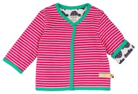 Wendejacke z. Kn&ouml;pfen Ringel raspberry