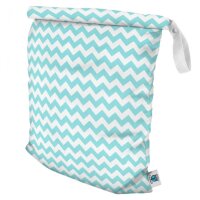 Planetwise Wetbag Roll-Down Teal Chevron
