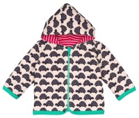 Wendejacke m. Kapuze Ringel raspberry