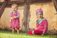 Wendejacke m. Kapuze Ringel raspberry