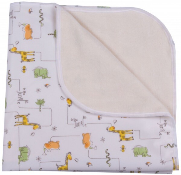 Spiel- und Wickeldecke 65x65 wasserdicht Jungle