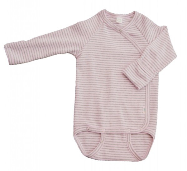 Wickelbody mit Kratzschutz rosa-grau