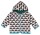 Wendejacke m. Kapuze Ringel midnight