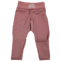 Hose m. Nabelbund Wolle/Seide mauve - 86