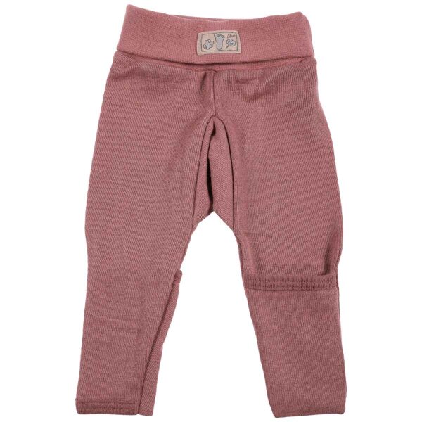 Hose m. Nabelbund Wolle/Seide mauve - 62