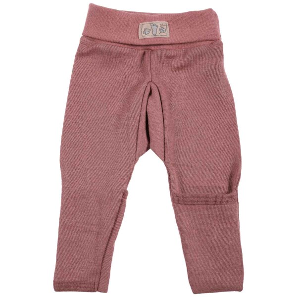 Hose m. Nabelbund Wolle/Seide mauve - 80