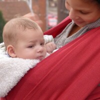 Babytragetuch Lisca Burgund