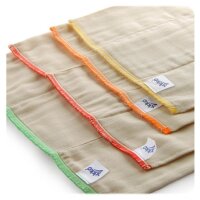 Kikko XKKO Prefolds 100% Baumwolle ungebleicht