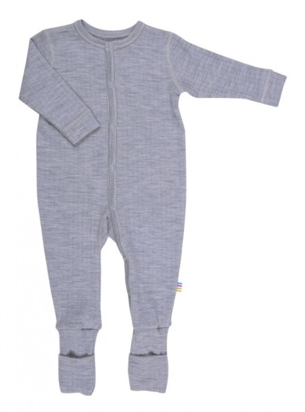 Basic Overall mit Umschlagbund Wolle grau - 50