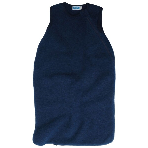 Schlafsack o. Arm Wollfleece marine - 116
