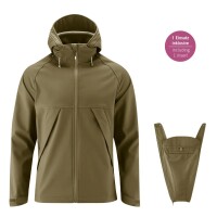 Softshell Tragejacke f&uuml;r M&auml;nner Allrounder khaki - XL