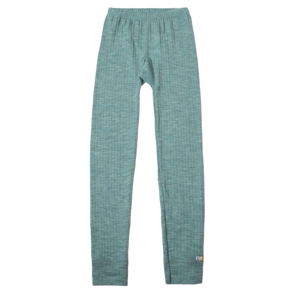 Basic Leggings Colourfull Wolle aqua melange - 116/122