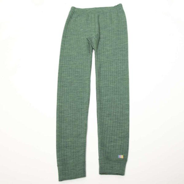 Basic Leggings Colourfull Wolle grün - 158/164