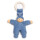 Pimpel Frottee blau mit Ring 20cm