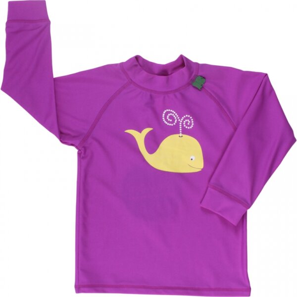 Green Cotton Badeshirt UV 50+ purple