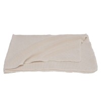 Wickeldecke 80x90 Wolle natur
