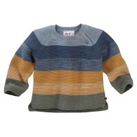 Strick-Pullover bunt geringelt - 74/80