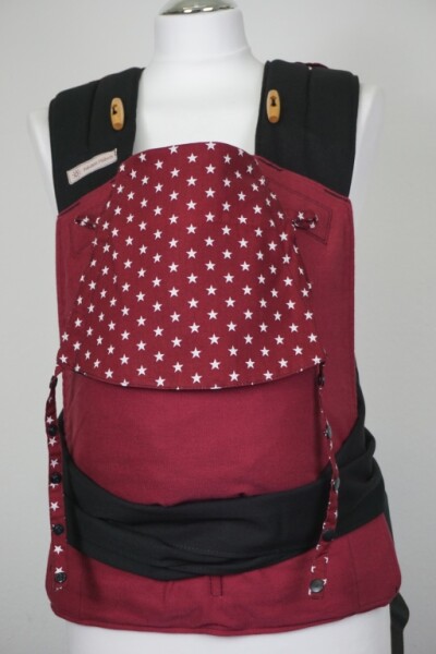 Fräulein Hübsch Babysize bordeaux Sterne
