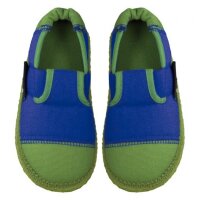 Hausschuhe Klette mittelblau